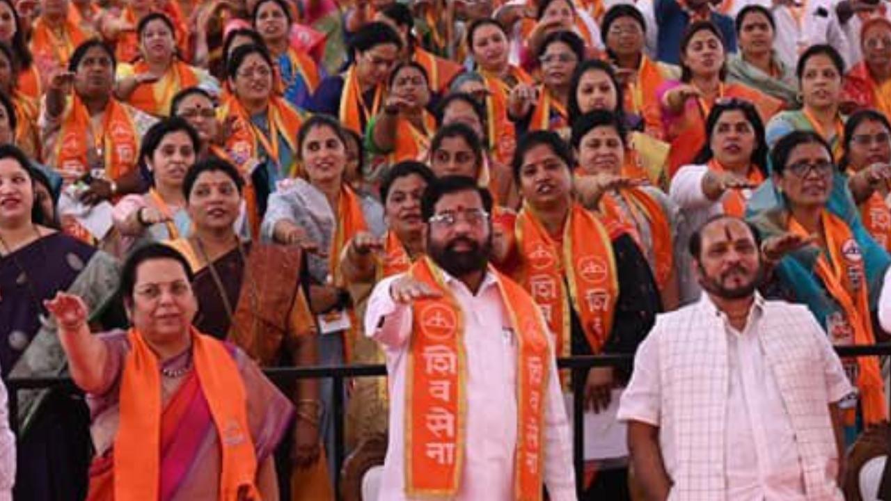 IN PICs: Shiv Sena holds convention in Maharashtra's Kolhapur ahead of elections