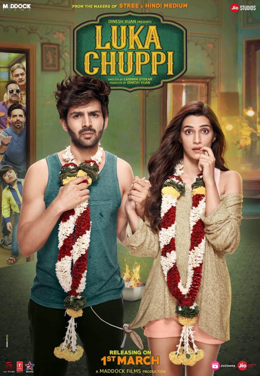 Luka Chuppi (2019) brings Kriti Sanon and Kartik Aaryan together in a romantic comedy directed by Laxman Utekar. It's a charming tale of love amidst societal norms and expectations, sprinkled with humor and heartfelt moments.