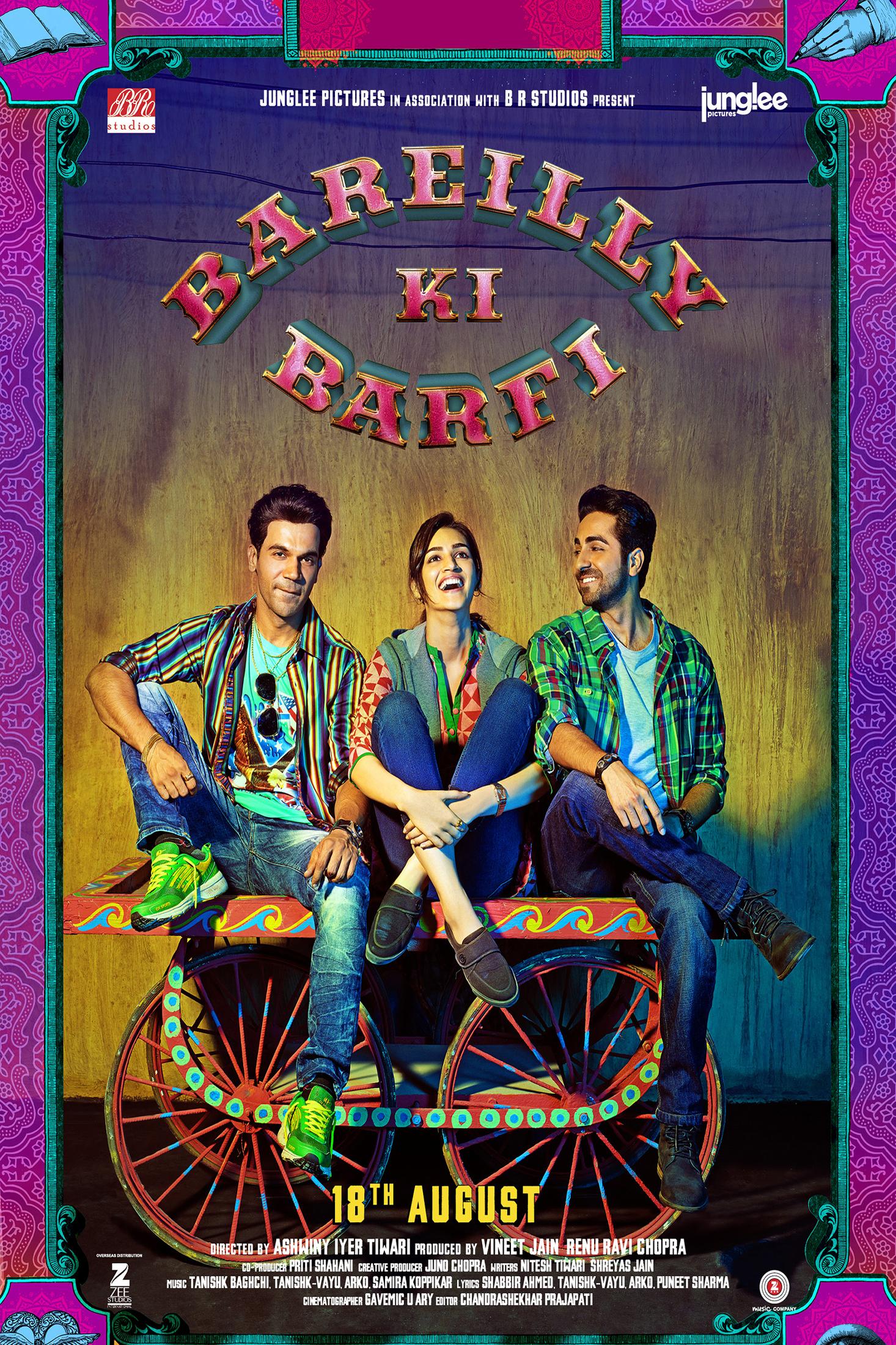 Bareilly Ki Barfi (2017) showcases Kriti Sanon, Ayushmann Khurrana, and Rajkummar Rao in a heartwarming comedy directed by Ashwiny Iyer Tiwari. This film follows the journey of a spirited young woman on a quest for love and self-discovery in a small town.