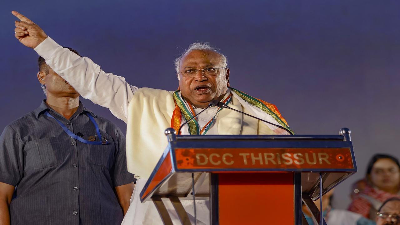 Congress president Mallikarjun Kharge slams BJP over 