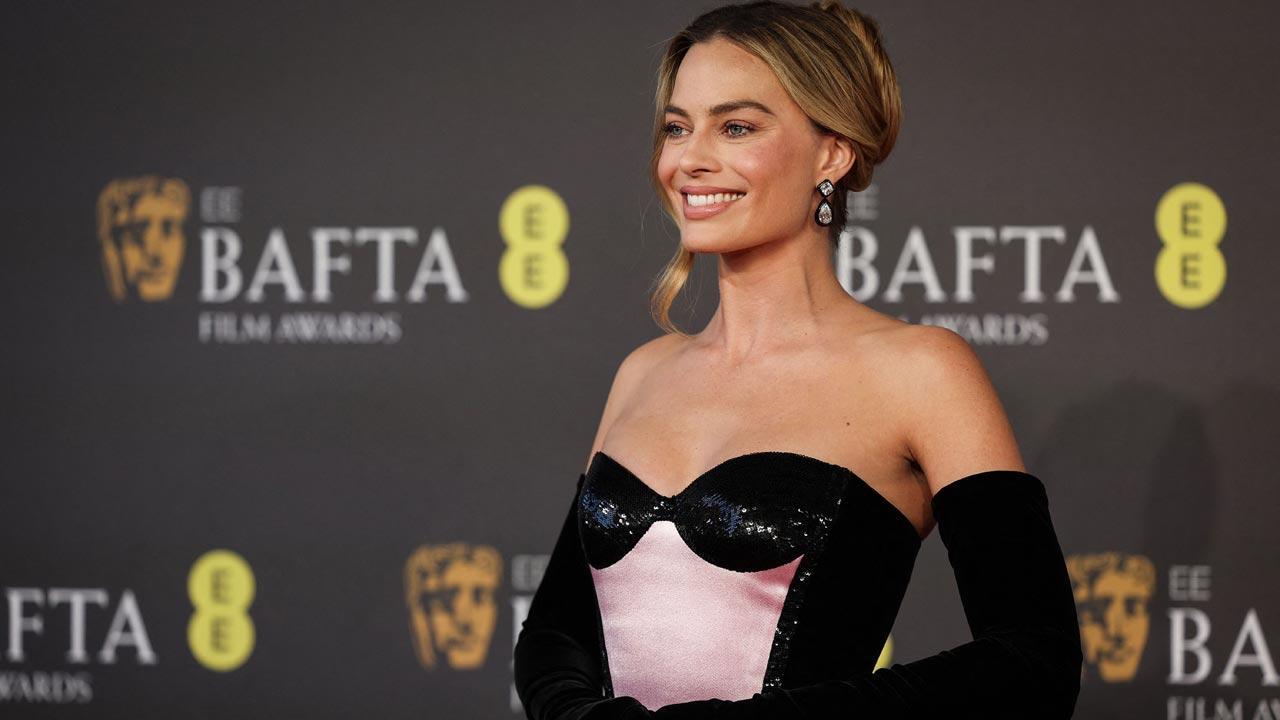 Margot Robbie adds 'Barbie' touch to her BAFTA look