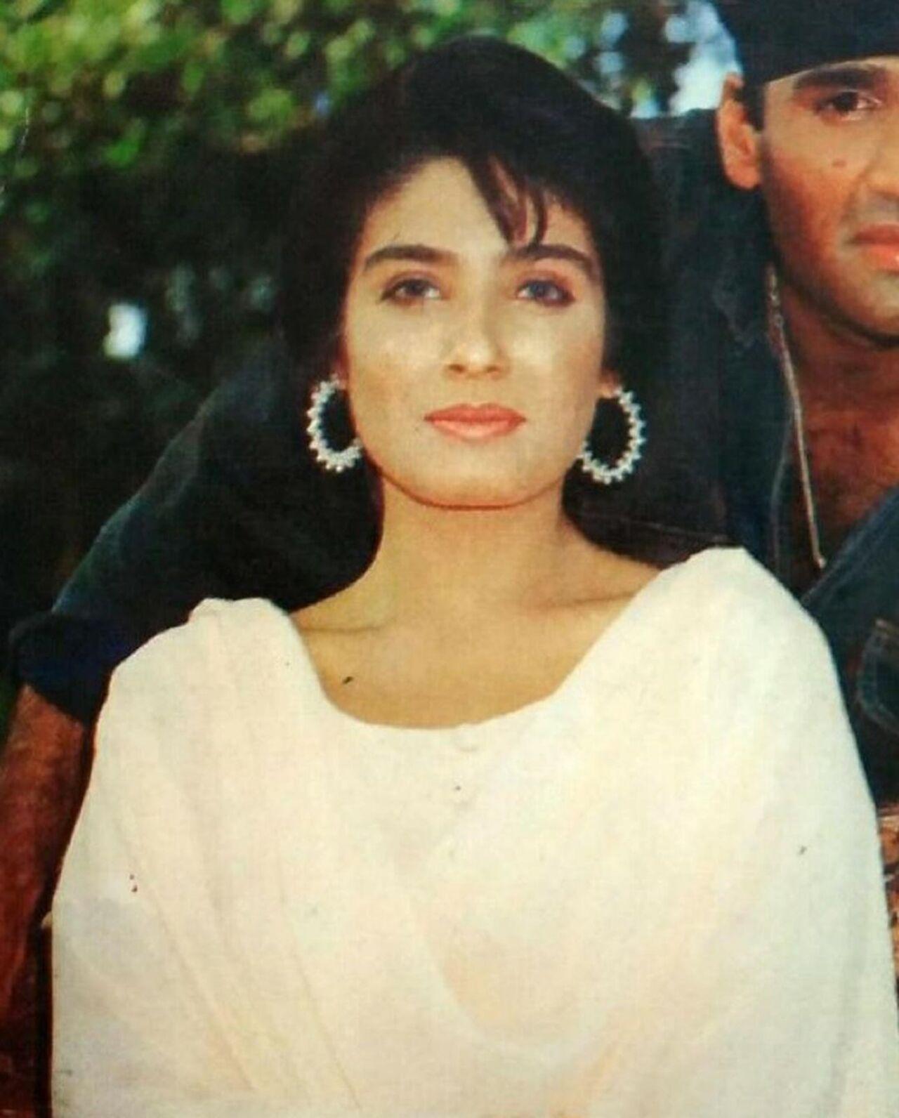 In 1993, at the age of 21, Raveena starred in films like Parampara, Pehla Nasha, and also two Telugu films- Ratha Saradhi and Bangaru Bullodu