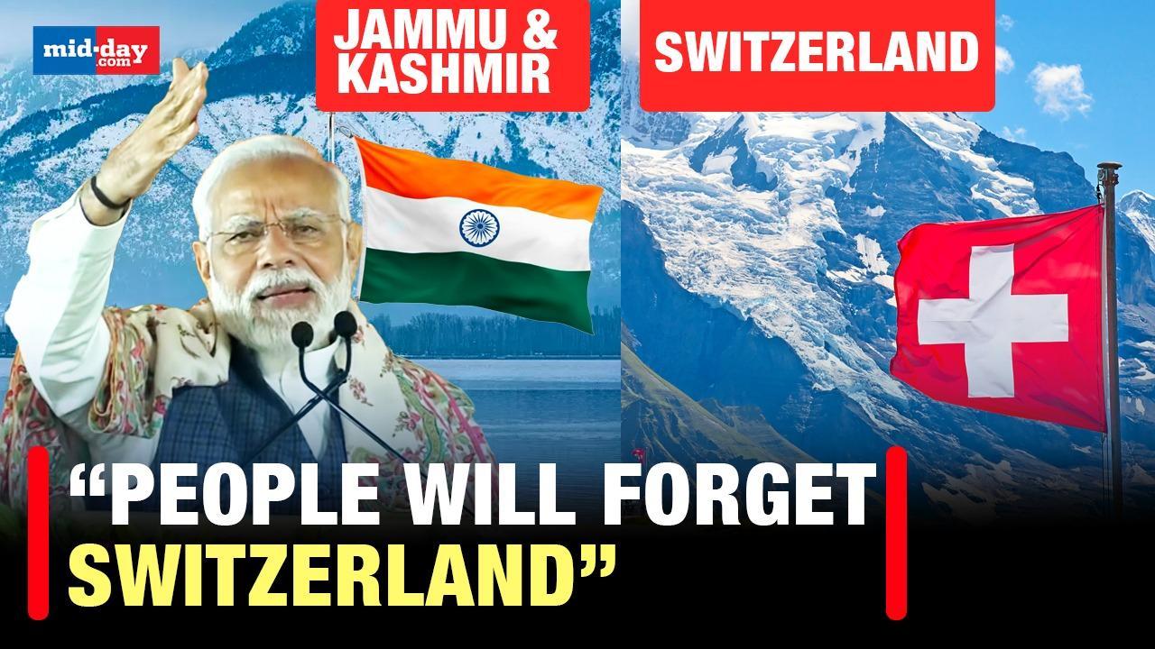 PM Modi in Kashmir: PM Modi vows Kashmir’s overhaul as a Tourism hub
