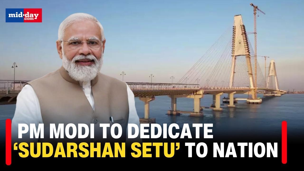  Sudarshan Setu: PM Modi to dedicate longest cable-stayed bridge to nation