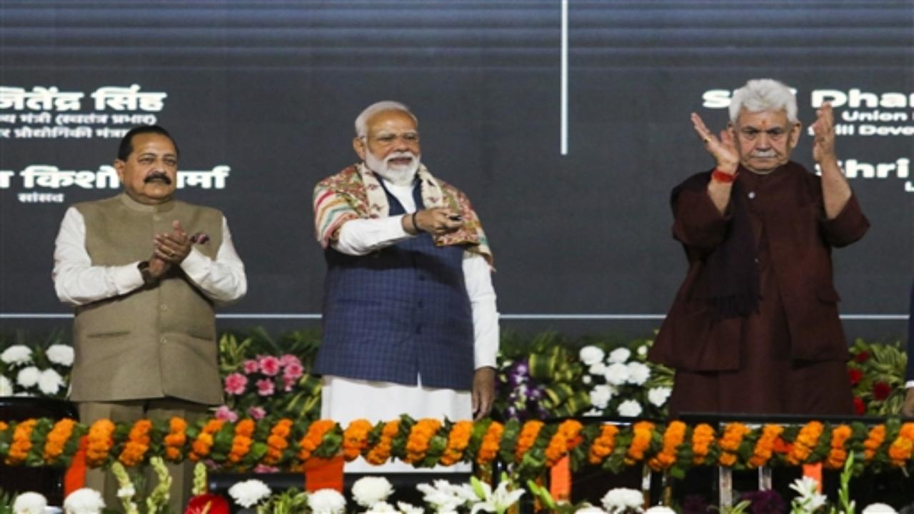 Prime Minister Narendra Modi on Tuesday launched multiple development projects, including for education, railway, aviation and road sectors, in Jammu and Kashmir worth over Rs 32,000 crore