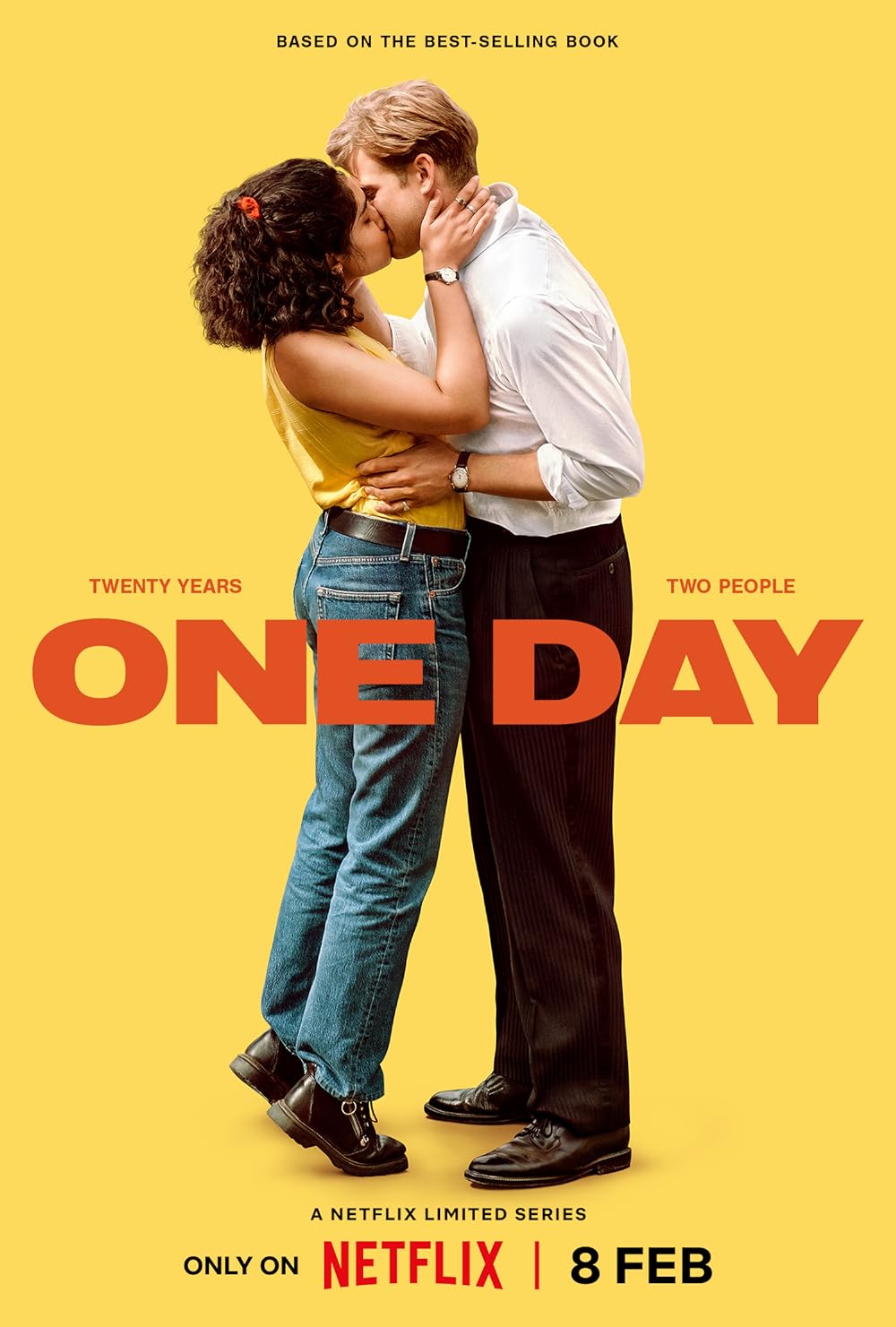 One Day (February 8) - Streaming on NetflixOne Day adapts David Nicholls’s renowned novel, capturing the decades-spanning love story of Emma Morley (Ambika Mod) and Dexter Mayhew (Leo Woodall). Beginning on July 15, 1988, the night of their university graduation, the series revisits the pair on the same day, year after year, charting their joys, heartbreaks, growth, and the evolving dynamics of their bond.