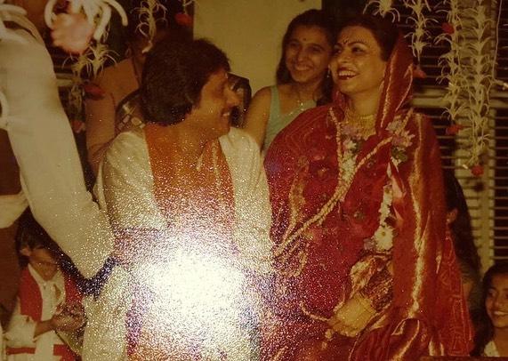 This picture is from Pankaj Udhas' wedding with Farida Udhas