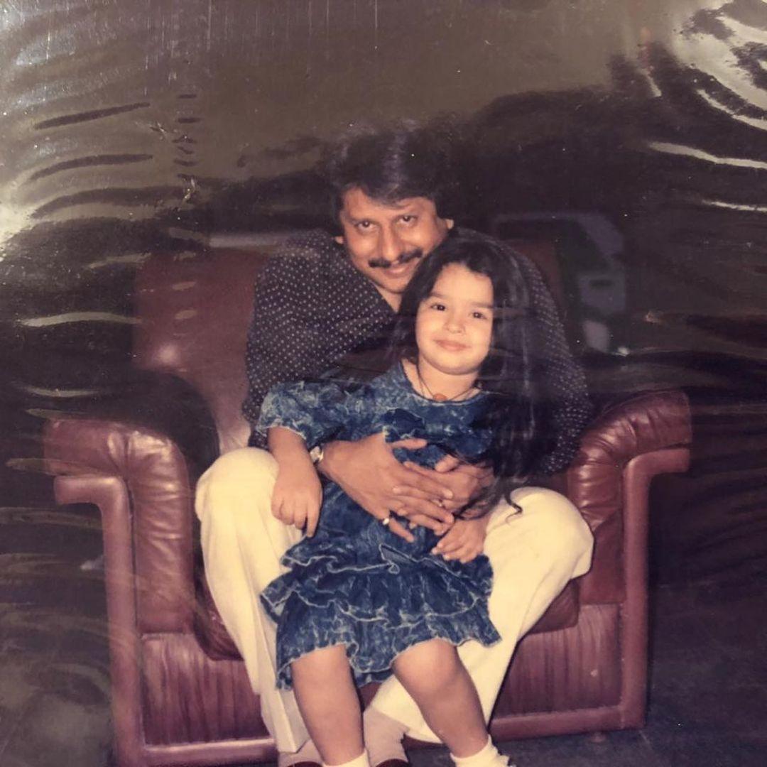 Nayaab is quite a fan of throwbacks she has posted several pictures with her father on her Instagram