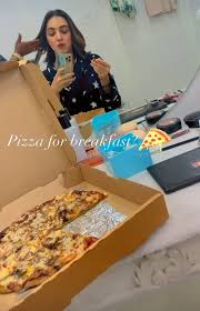 Kiara Advani had taken to her Instagram stories to post this snap of herself snacking on a slice of pizza as she got dressed for a glamorous event