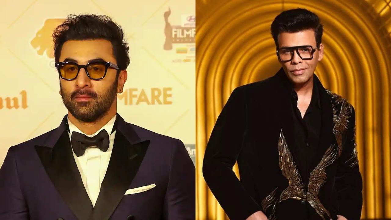 Ranbir Kapoor gets irritated by Karan Johar's hosting at award show
