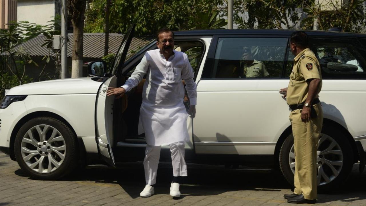 Baba Siddiqui, who quit the Congress recently and joined Ajit Pawar's NCP faction, was also present at the Vishan Bhavan complex