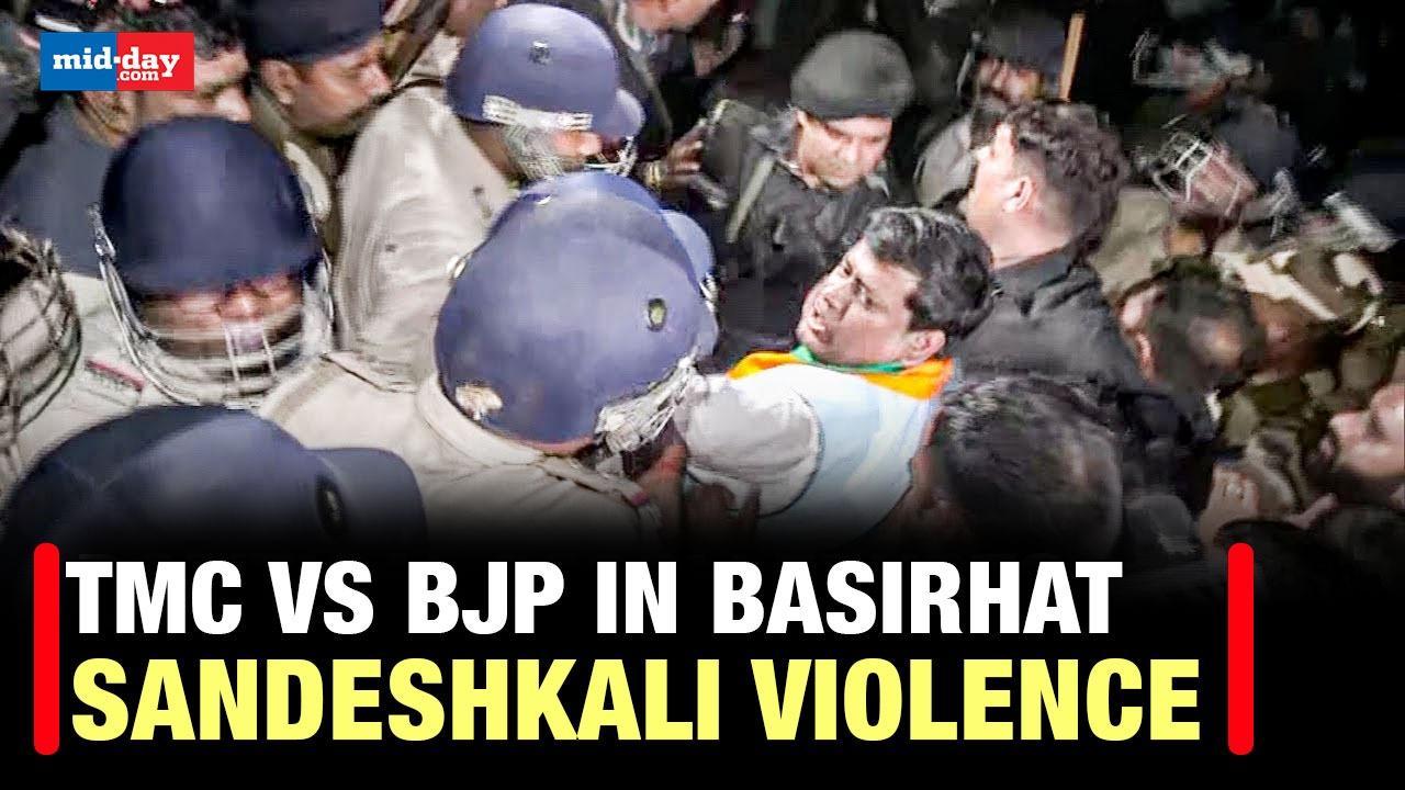 Sandeshkhali violence: Police and BJP supporters clash in West Bengal’s Basirhat