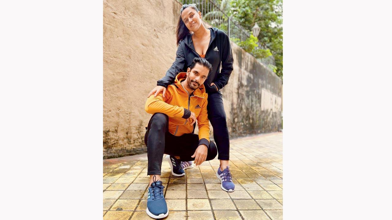Angad Bedi and Neha Dhupia