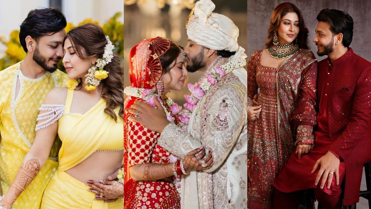 Pics: A look at TV actor Sonarika Bhadoria's wedding with Vikas Parashar