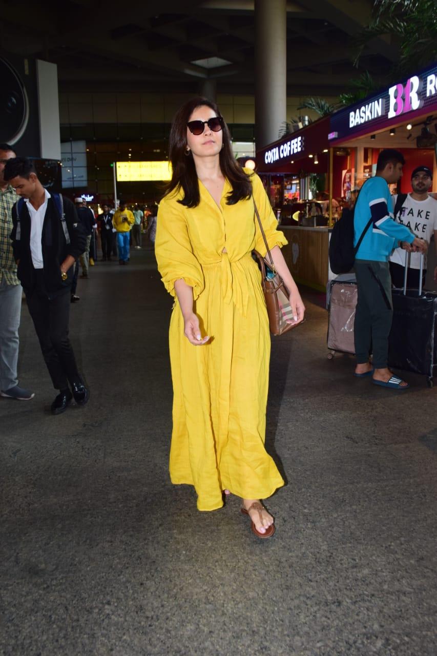 Yodhaa actress Raashii Khanna was clicked in the city