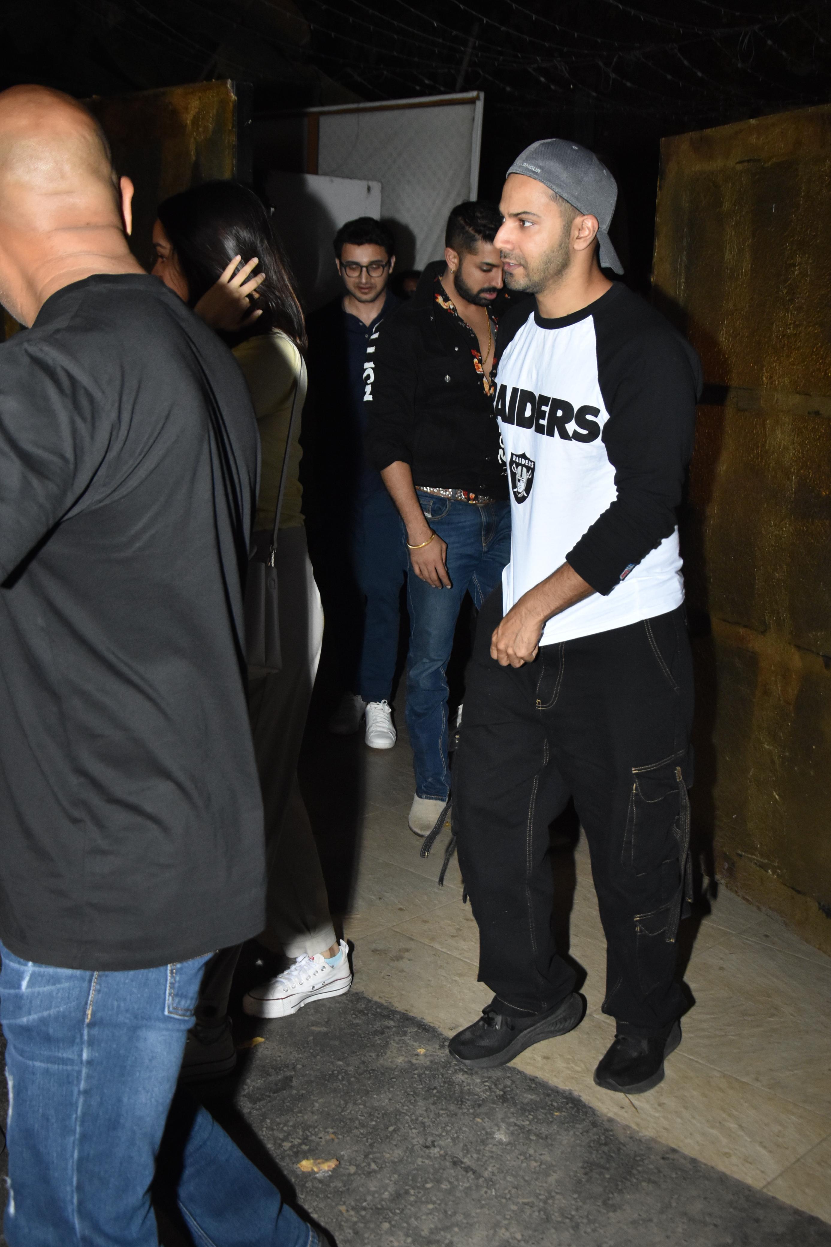 Varun Dhawan was clicked outside a studio