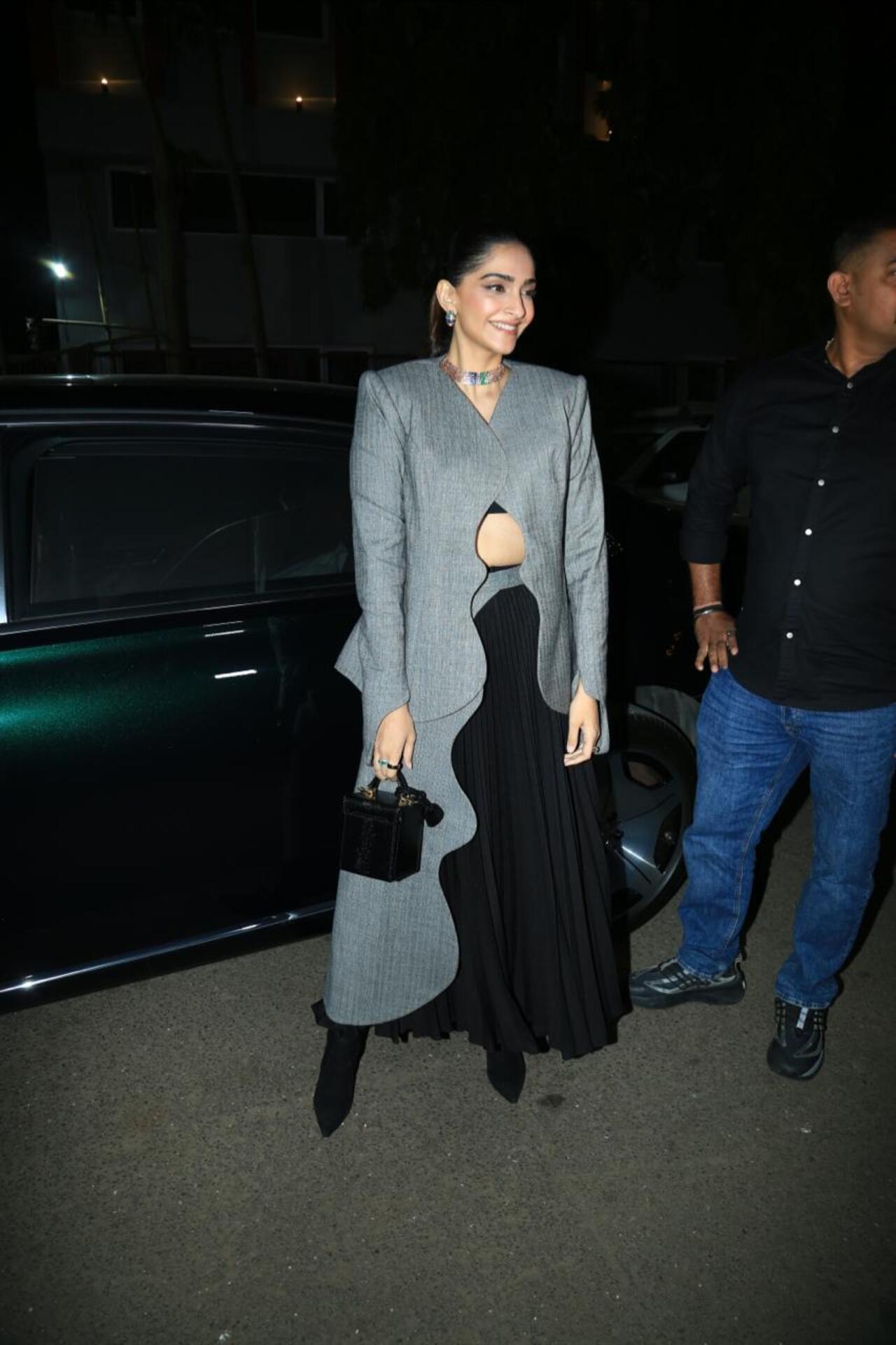 Sonam Kapoor was seen acing her fashion game as she attended an event at the city