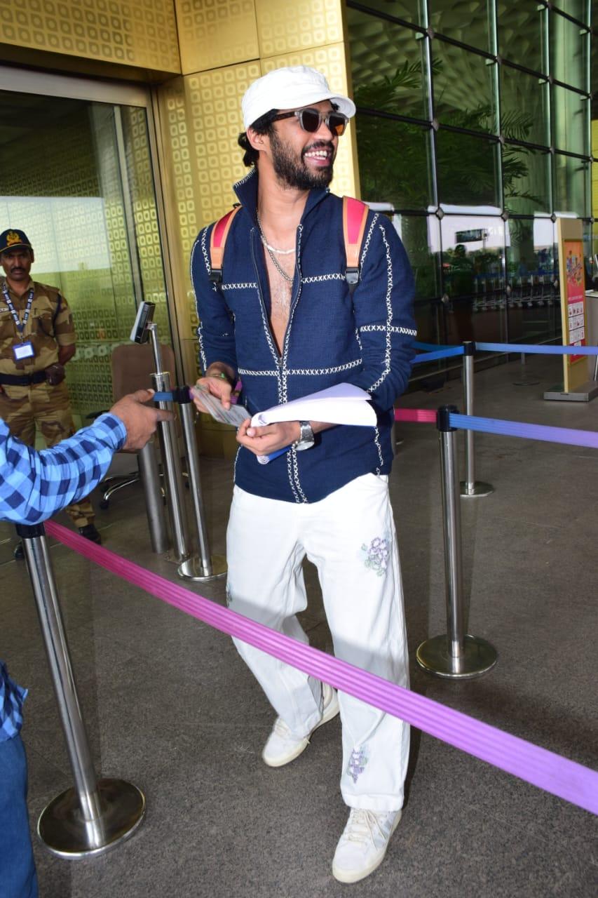 Babil Khan was clicked at the airport looking dashing as ever. The young actor as always joked around with the paparazzi