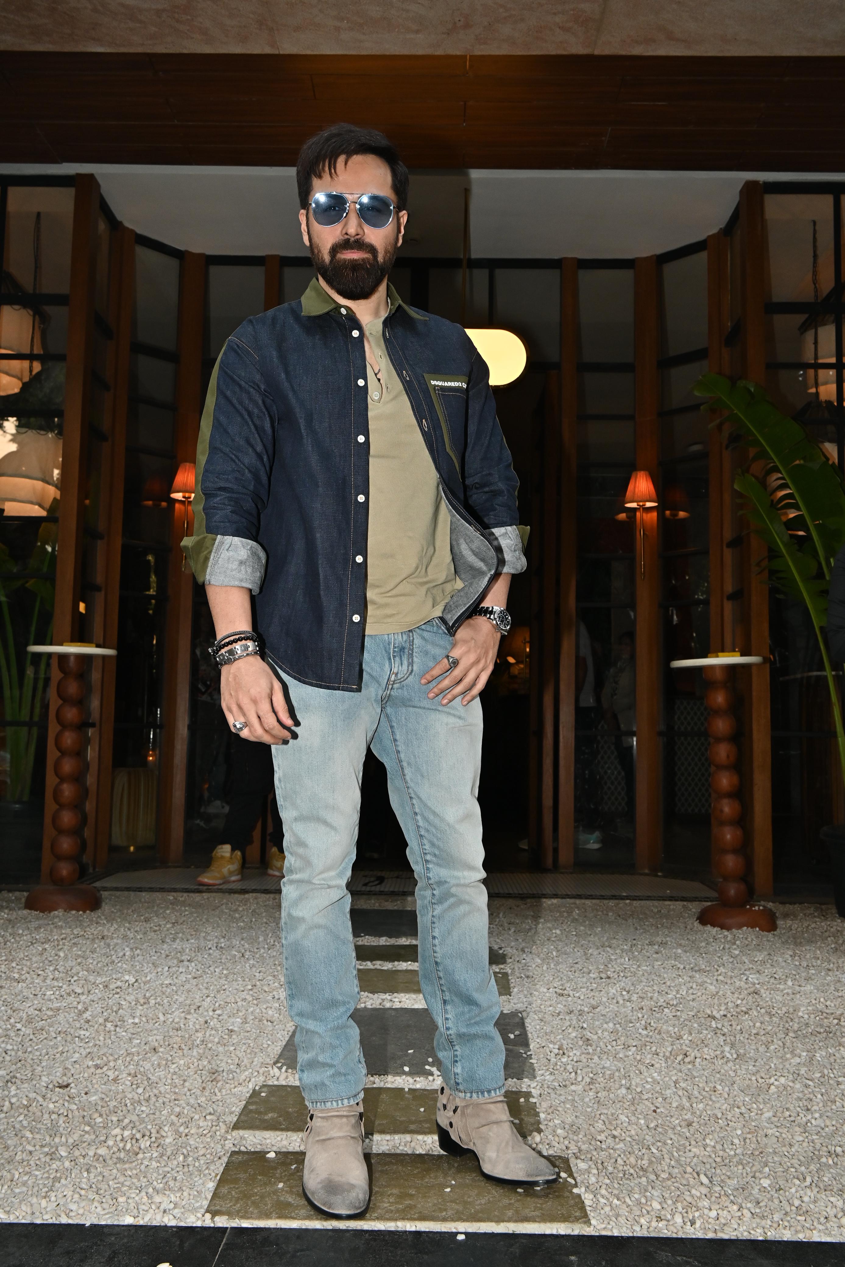 Emraan Hashmi was spotted at the new trendy restaurant 'Gigi' today