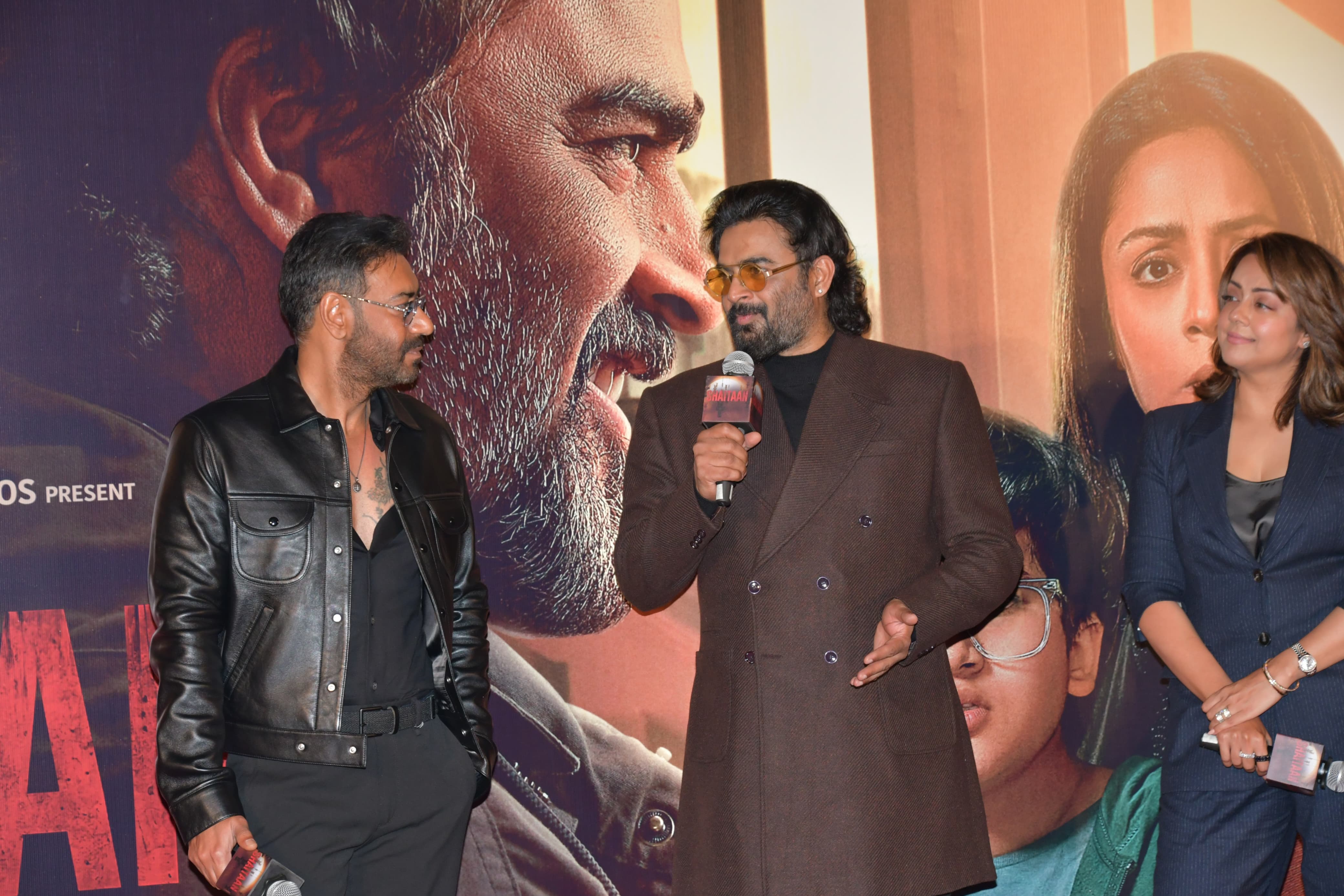 The makers of ‘Shaitaan’ launched its menacing trailer on Thursday in the presence of its cast members Ajay Devgn, R Madhavan, and Jyothika.
