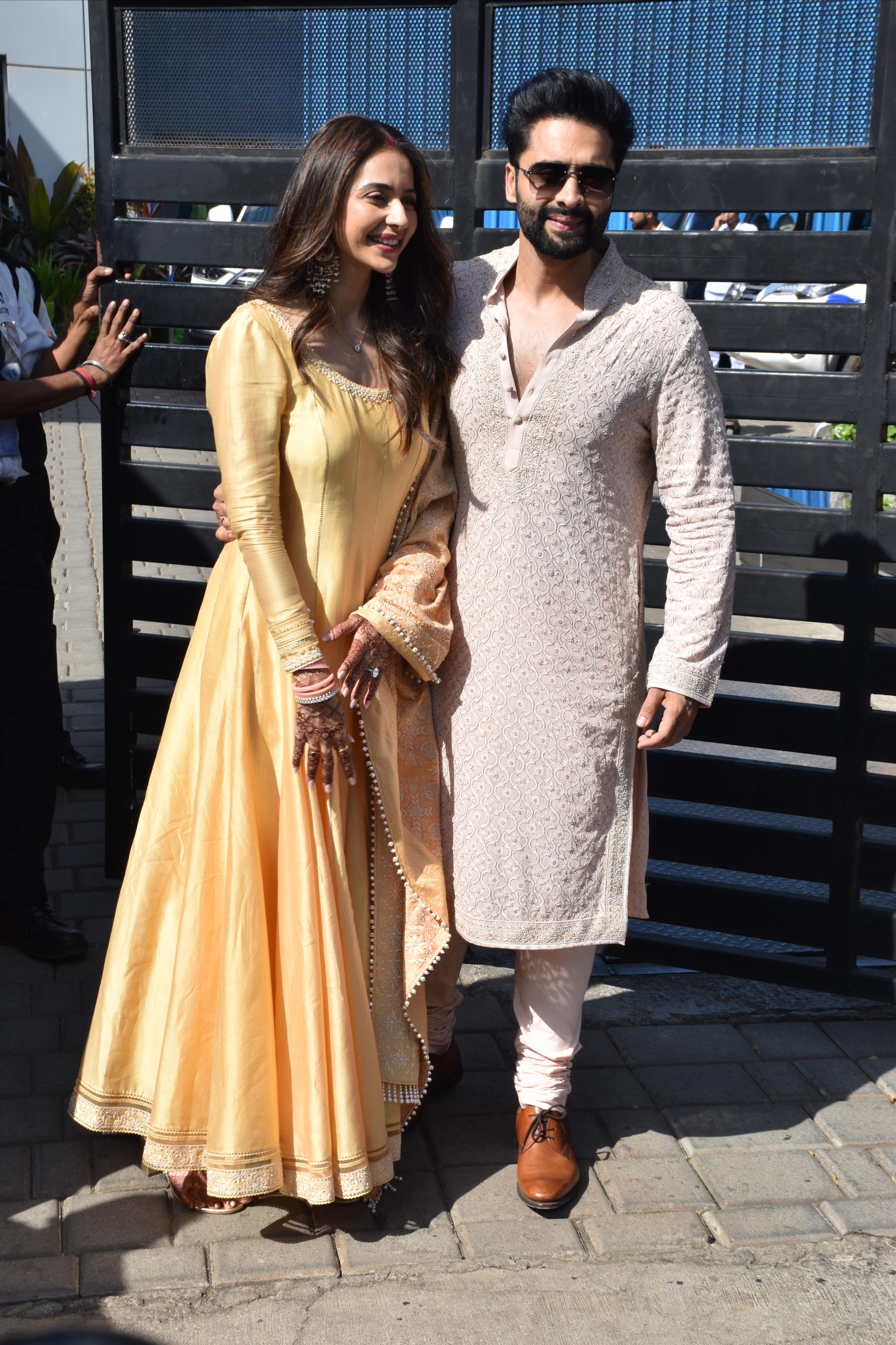 Rakul Preet Singh and Jackky Bhagnani were spotted in the city for the first time since their wedding
