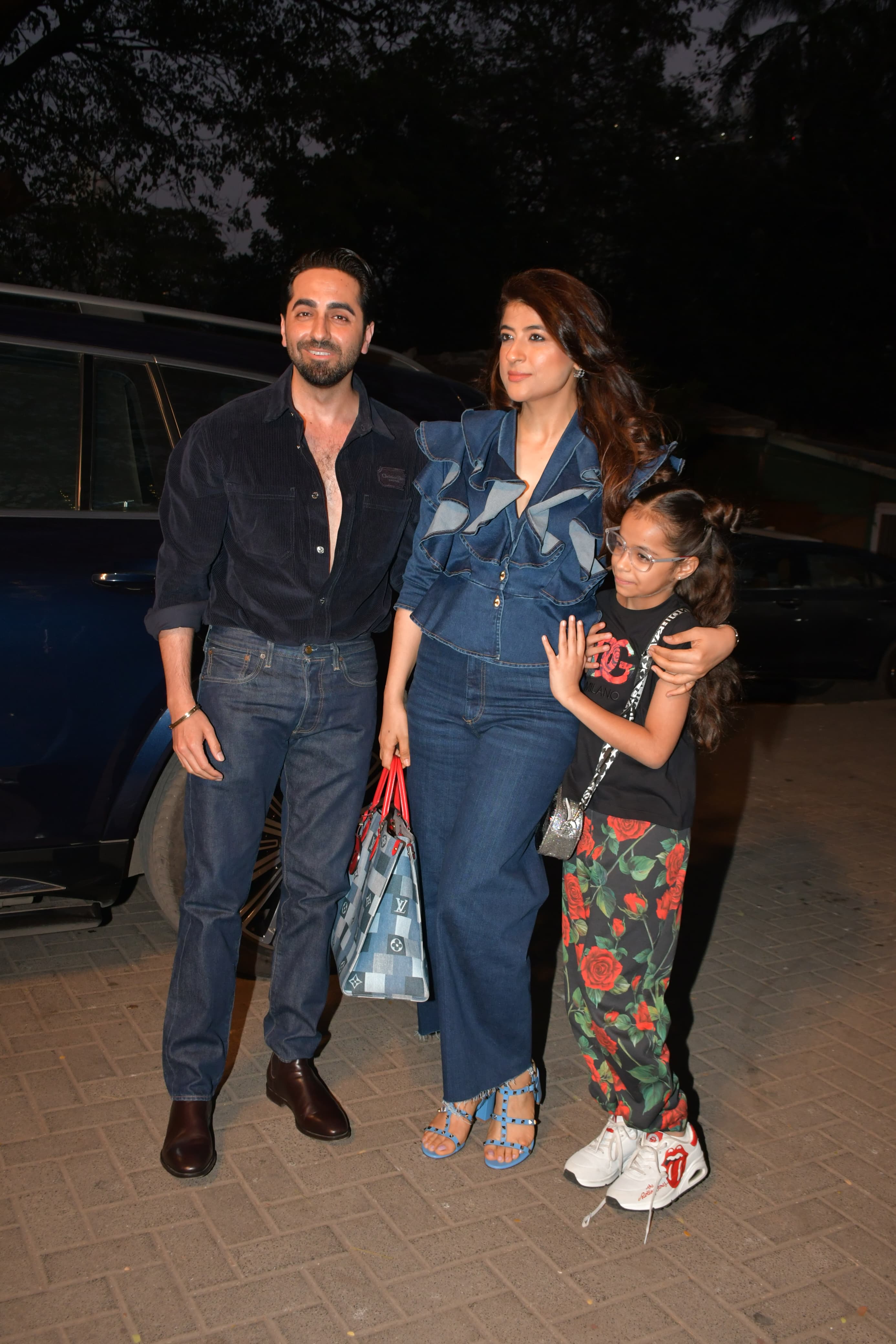 Ayushmann and Tahira Khurrana arrived at the birthday party with their daughter Varrushka
