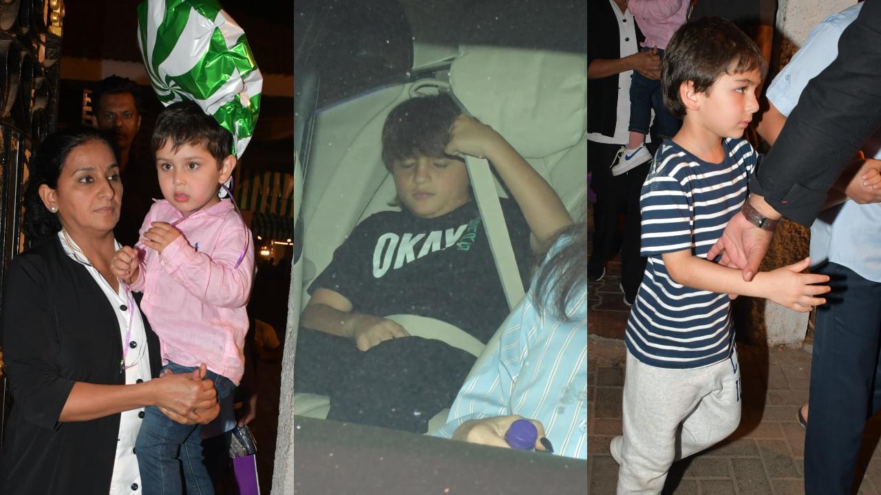 Spotted in the city: AbRam Khan, Taimur Ali Khan, Jeh Ali Khan and others