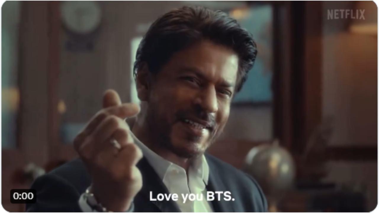 This finally happened! Shah Rukh Khan says 'Love you BTS' in Dunki's OTT release video, Indian ARMYs go crazy
