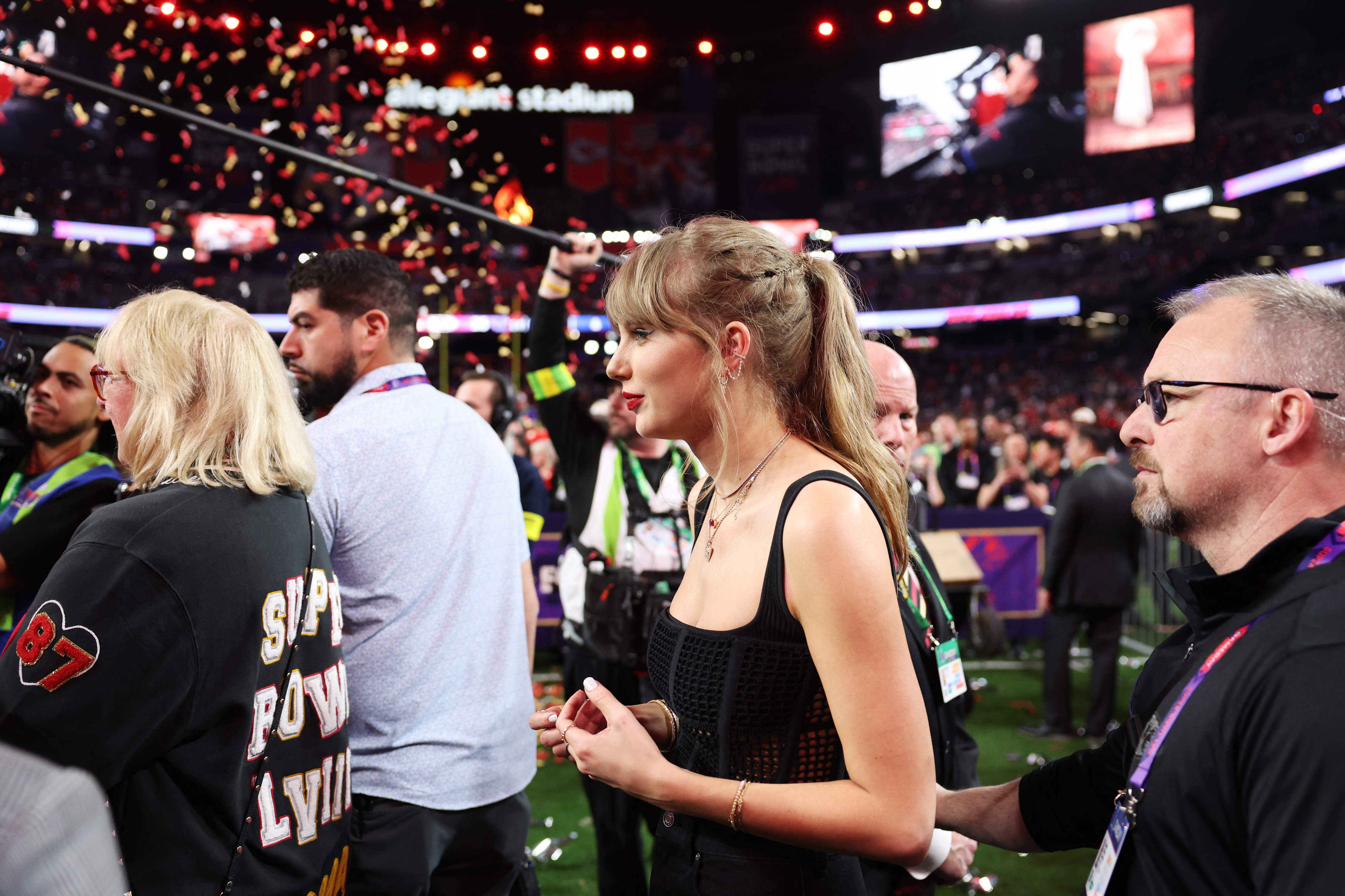 Taylor Swift's relationship with the charismatic Chiefs star Travis Kelce has been a boon to television ratings at the Super Bowl, her every move offering headline fodder.