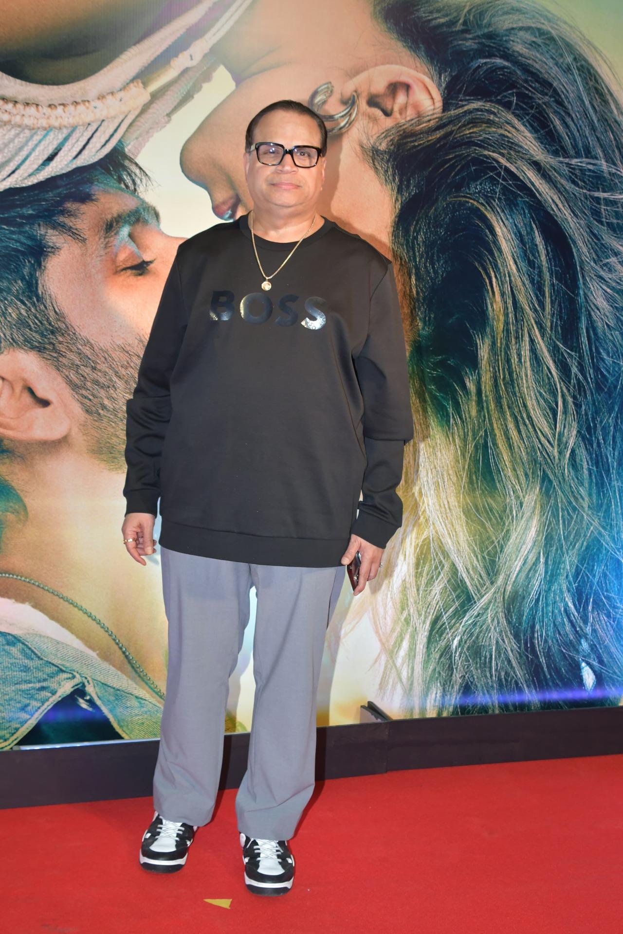 Film producer Ramesh Taurani poses for the paparazzi