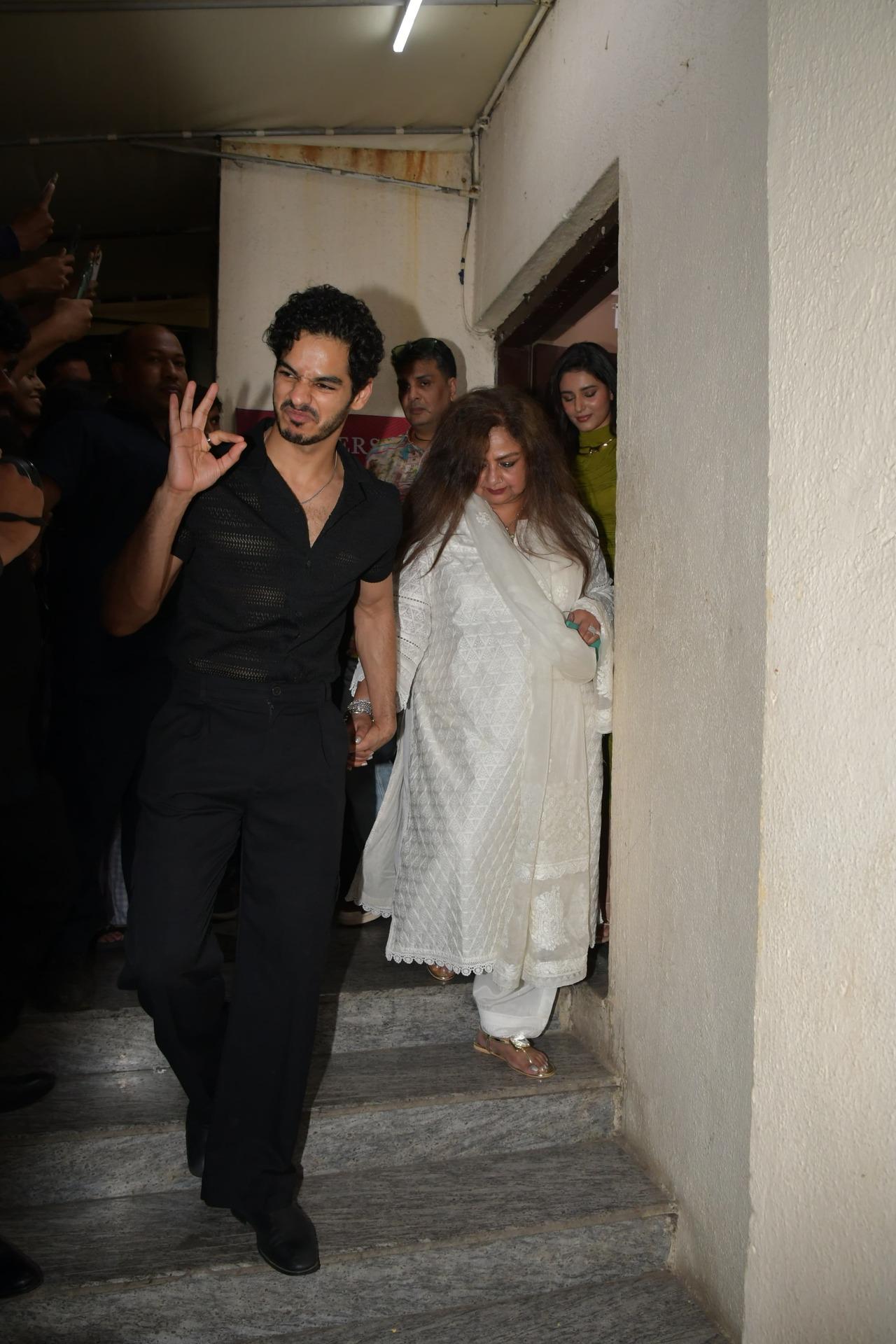 Is that Ishaan's review of the film? The actor was spotted leaving the theatre giving a thumbs up for the film when the paparazzi asked his opinion of the film
