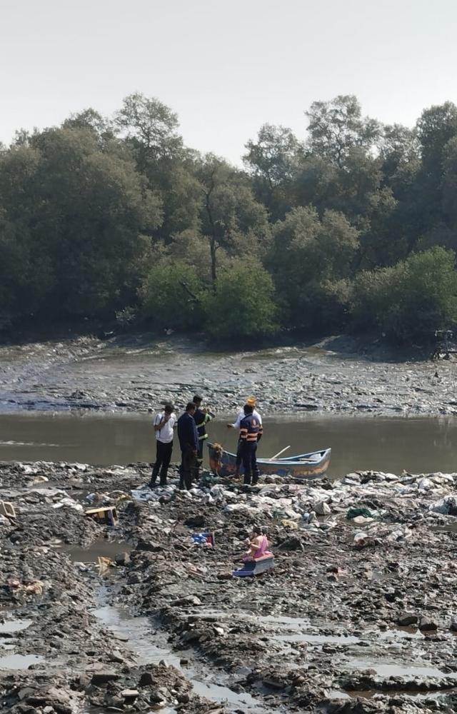 Local firemen, disaster management cell personnel and a rescue team rushed to the spot