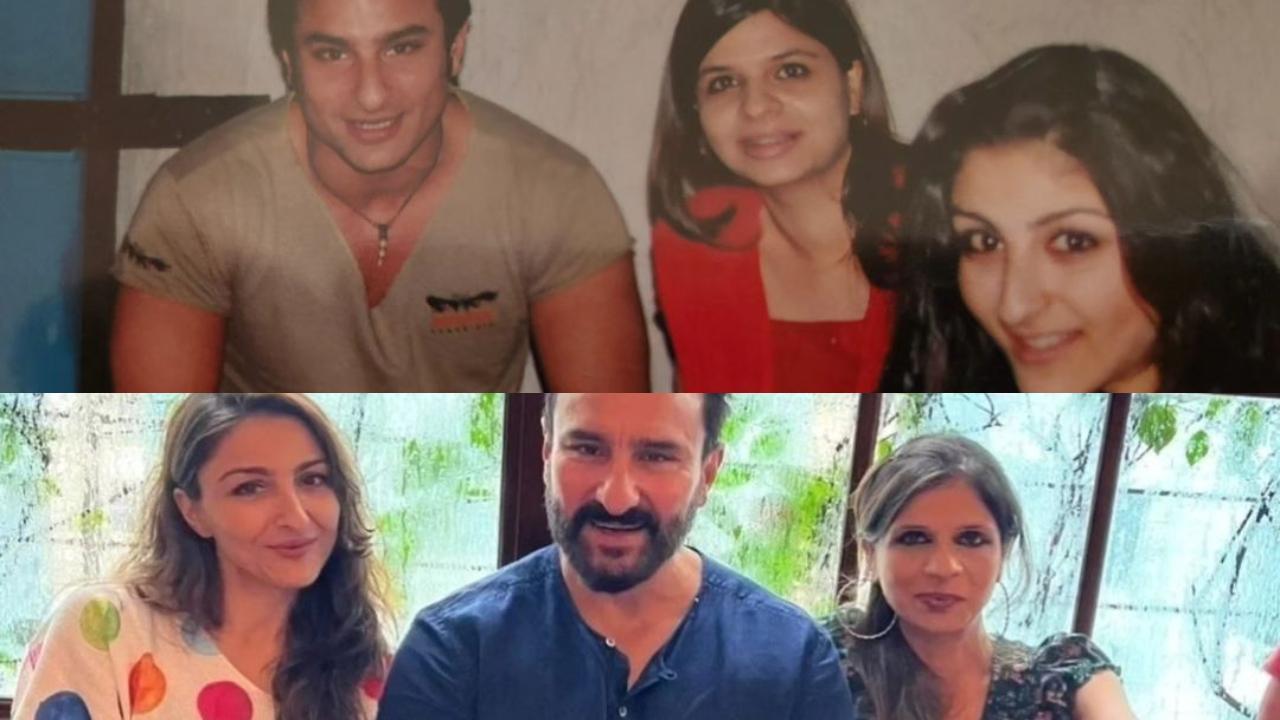Saba Ali Khan shares nostalgic 'Then and Now' pics with Saif and Soha