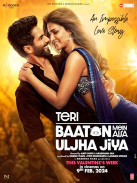 Teri Baaton Mein Aisa Uljha Jiya (February 9) - In TheatresDirected by Amit Joshi and Aradhana Sah, this film revolves around Aryan (Shahid), who meets the perfect girl, Sifra (Kriti), in the US and falls in love, only to later discover that she is a robot. The 'impossible love story' is set for release leading up to Valentine on February 9, 2024.