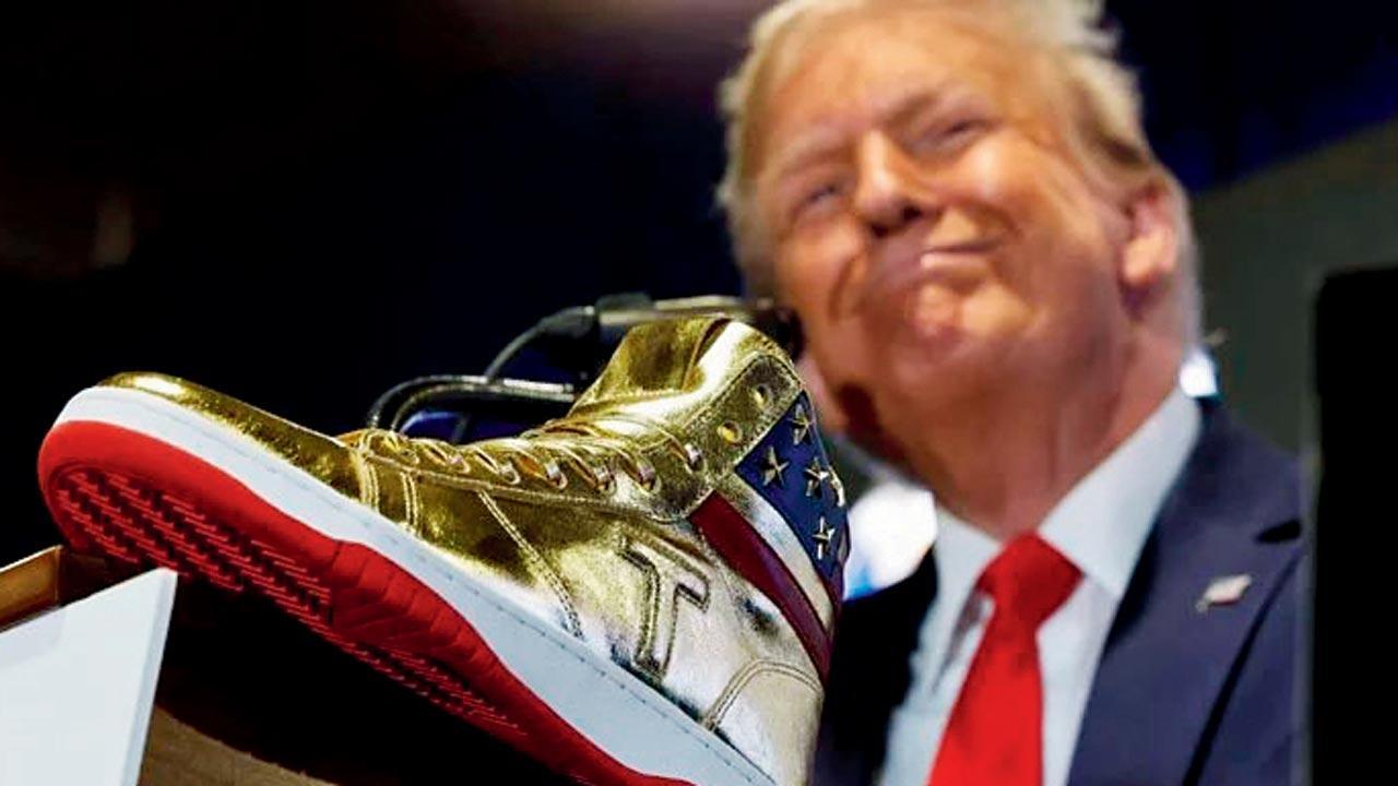 Trump hawks USD 399 branded shoes during ‘Sneaker Con’