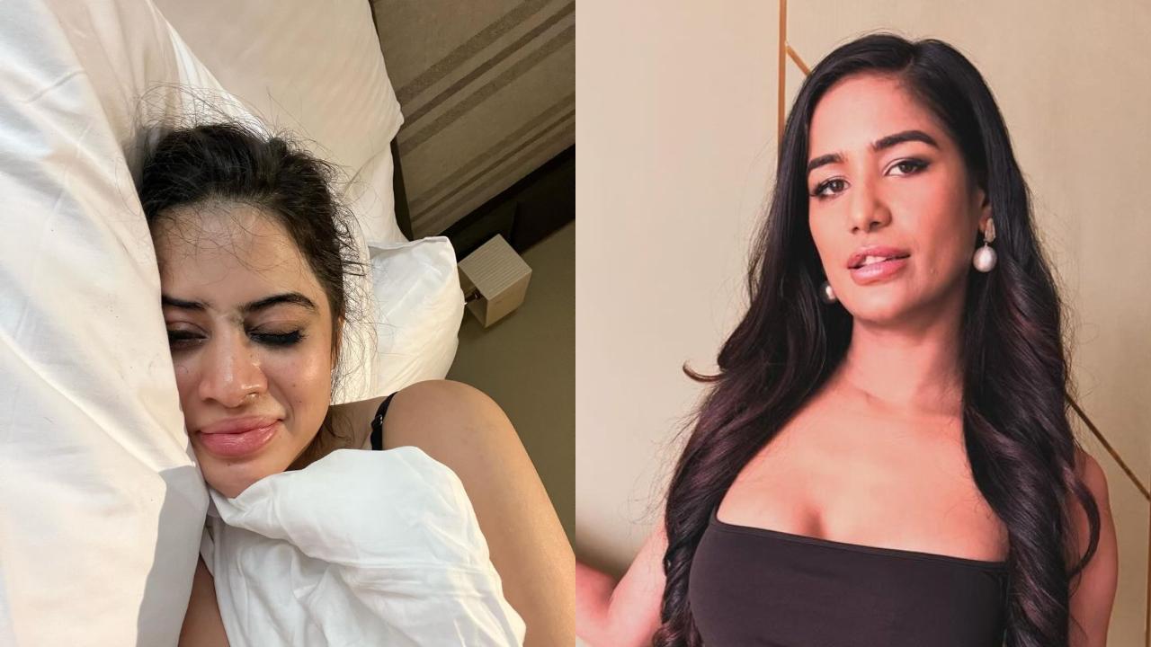 Uorfi Javed takes a dig at Poonam Pandey by spreading awareness about 'hangover'