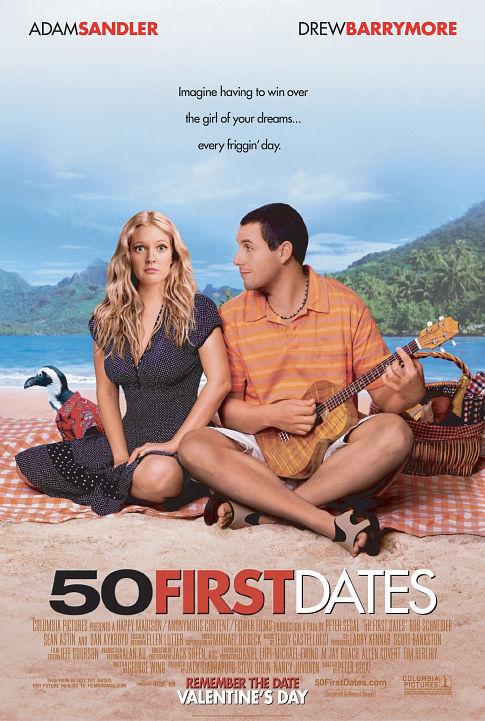 50 First Dates is a sweet and funny romantic comedy that tells the story of Henry Roth (Adam Sandler) and Lucy Whitmore (Drew Barrymore). Lucy has short-term memory loss, so every day is a fresh start for her. Henry, a veterinarian in Hawaii, falls for Lucy and decides to win her heart anew each day by making her fall in love with him repeatedly.