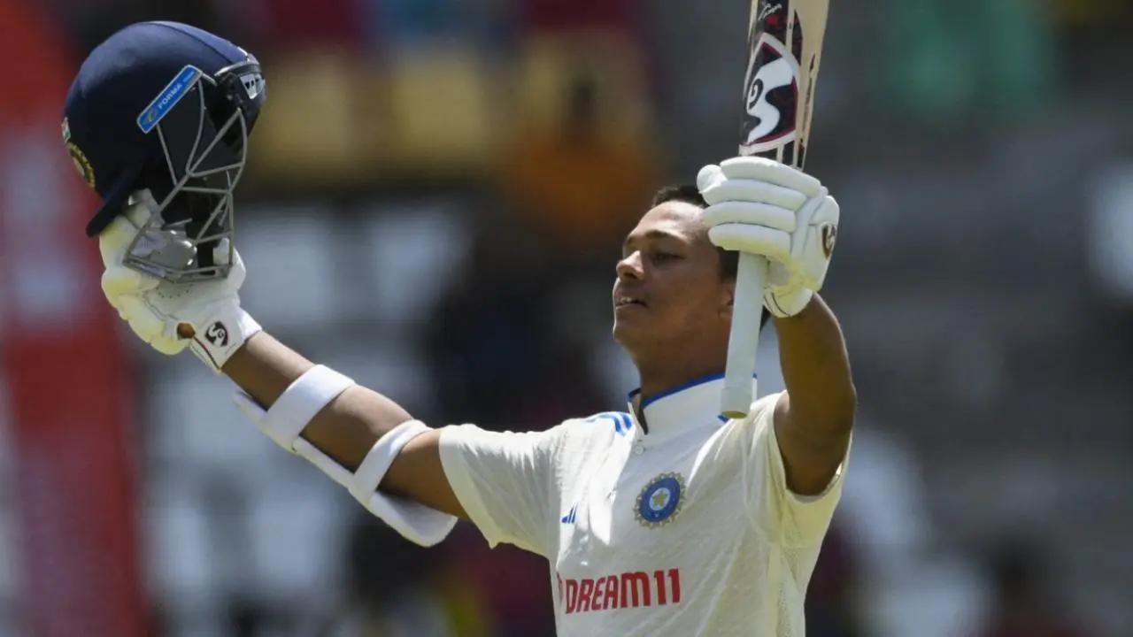 Yashasvi Jaiswal
India's opening batsman Yashasvi Jaiswal joined the elite list of Indians to score double century in tests. He scored 209 runs against England in a test match at the ACA-VDCA Cricket Stadium