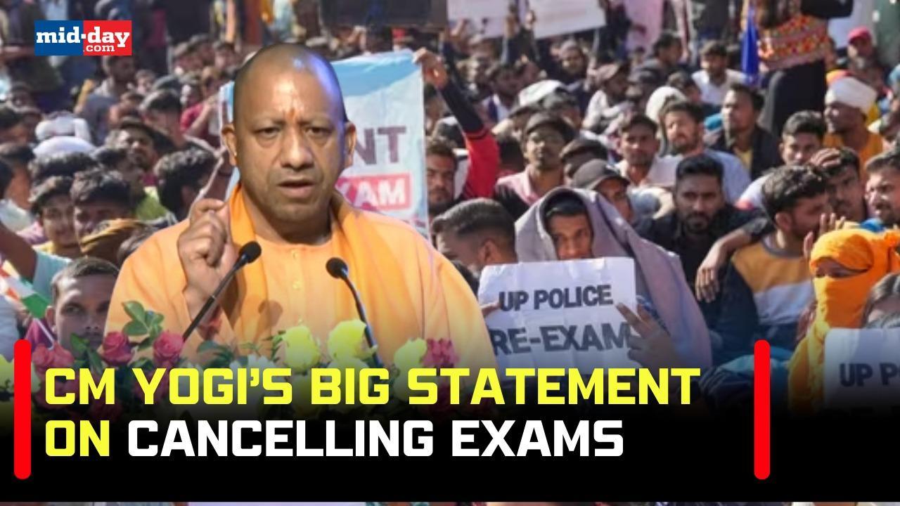 UP Police Constable Exam: CM Yogi Adityanath speaks on canceling UP Police exams