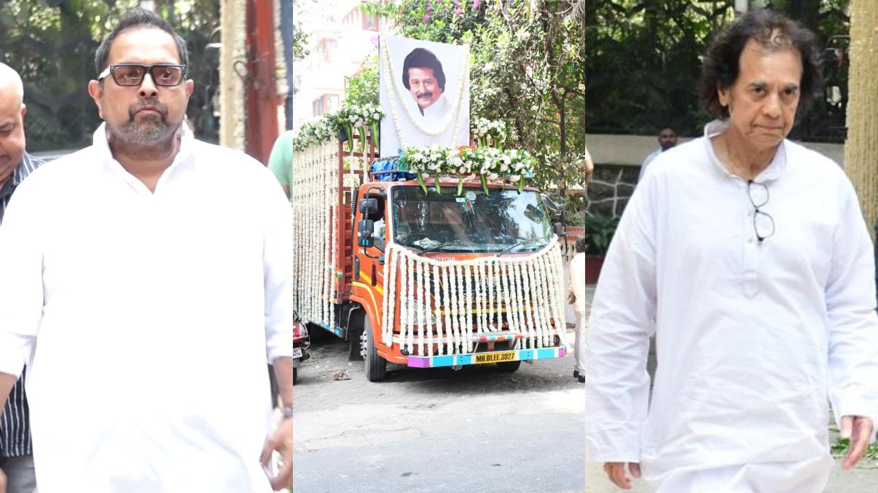 Pankaj Udhas funeral: Zakir Hussain, Shankar Mahadevan pay last respects