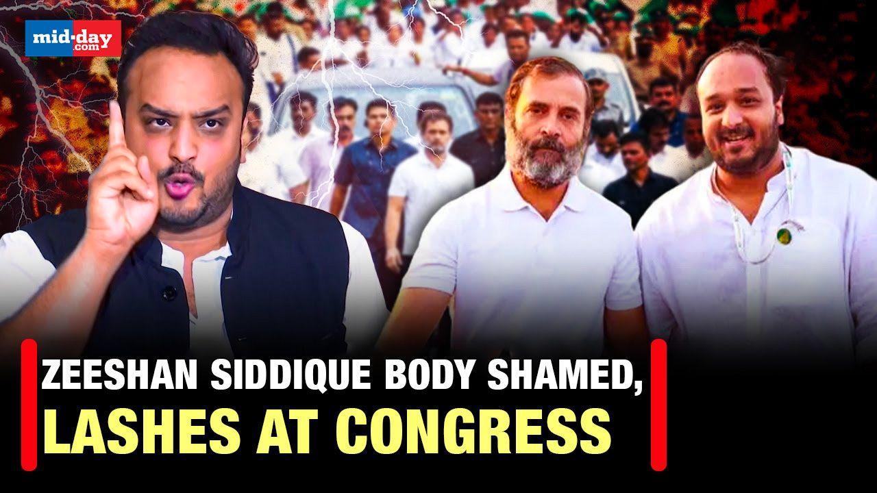 Zeeshan Siddique allegedly body shamed by Rahul Gandhi's team