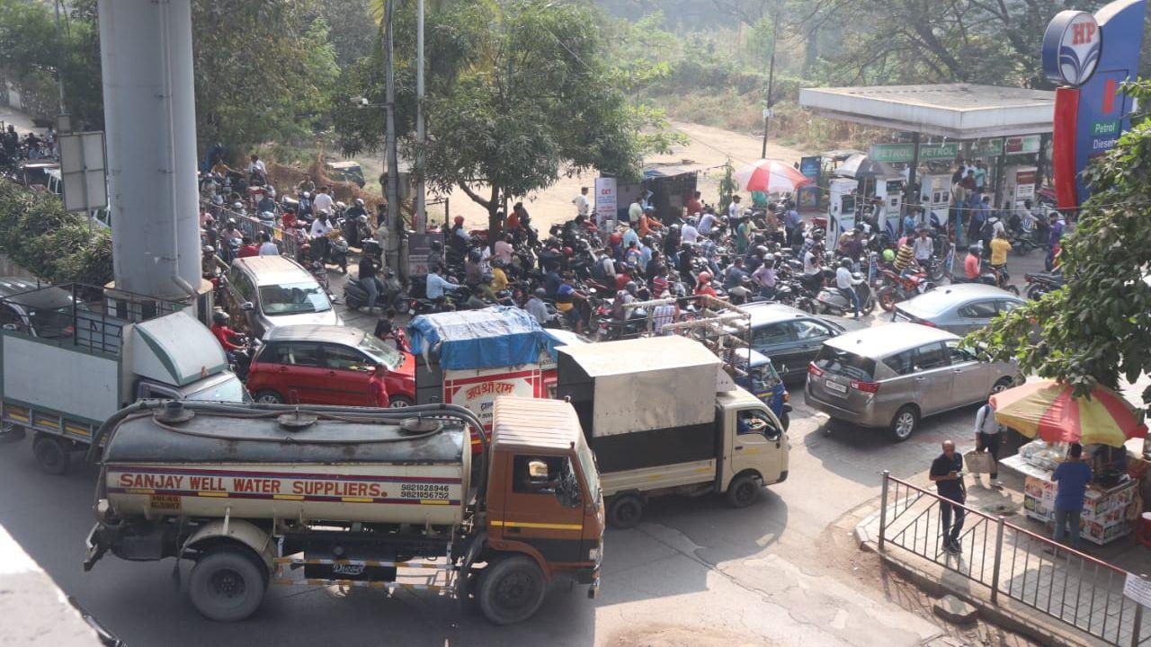 The agitation has disrupted the supply chain to petrol pumps, according to Chetan Modi, president of the Petrol Dealers Association in Mumbai. He said fuel supplies have been hampered since Monday, leading to the imminent depletion of fuel reserves at many pumps.
