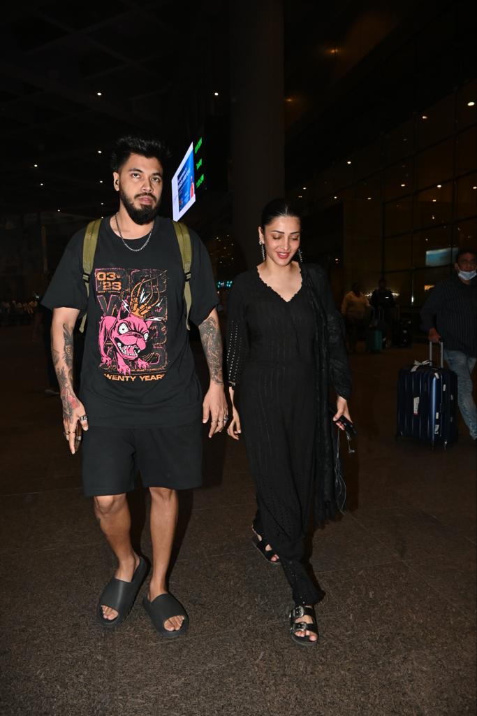 Shruti Haasan was snapped in the city