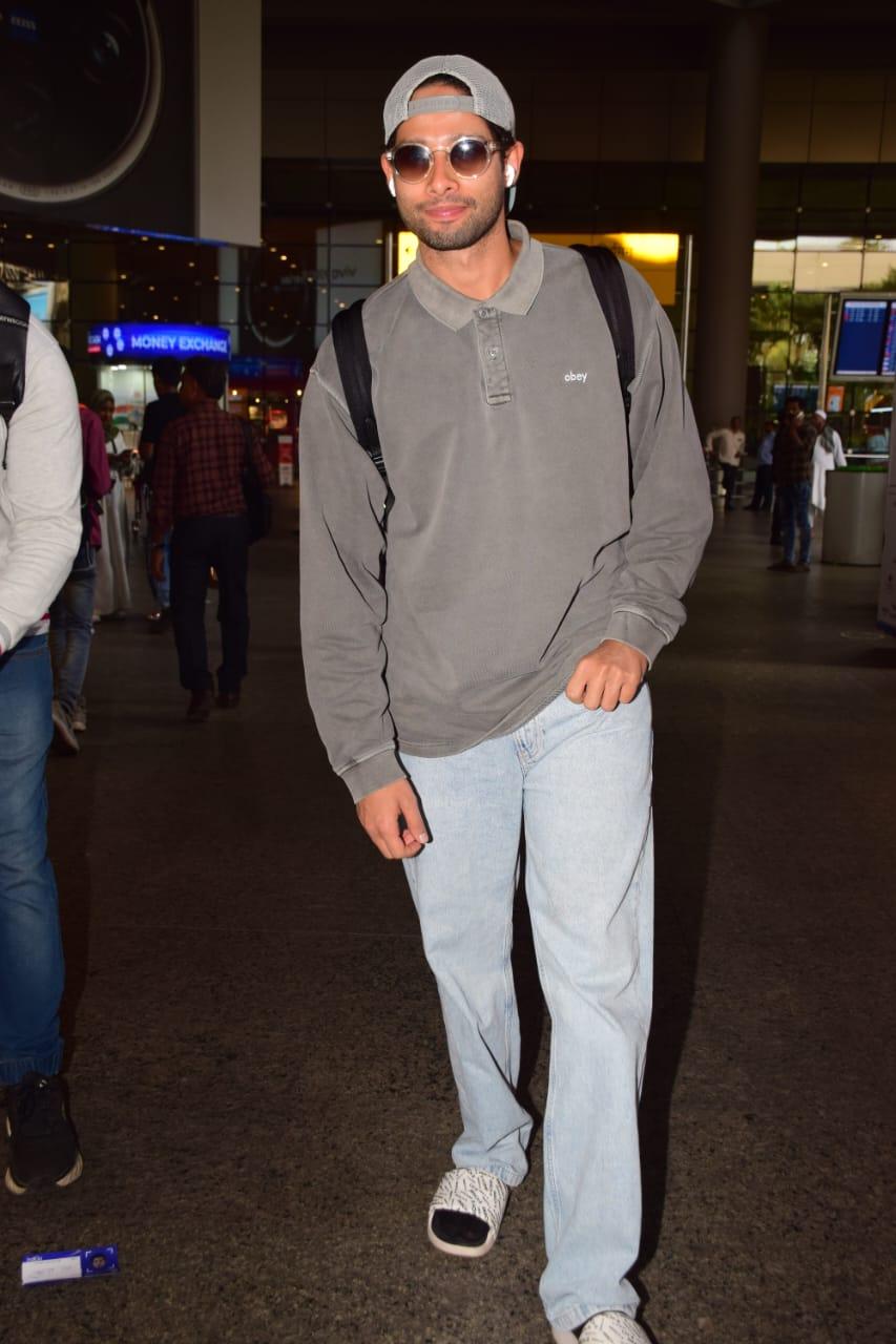 Siddhant Chaturvedi looked uber cool as he was clicked at the airport