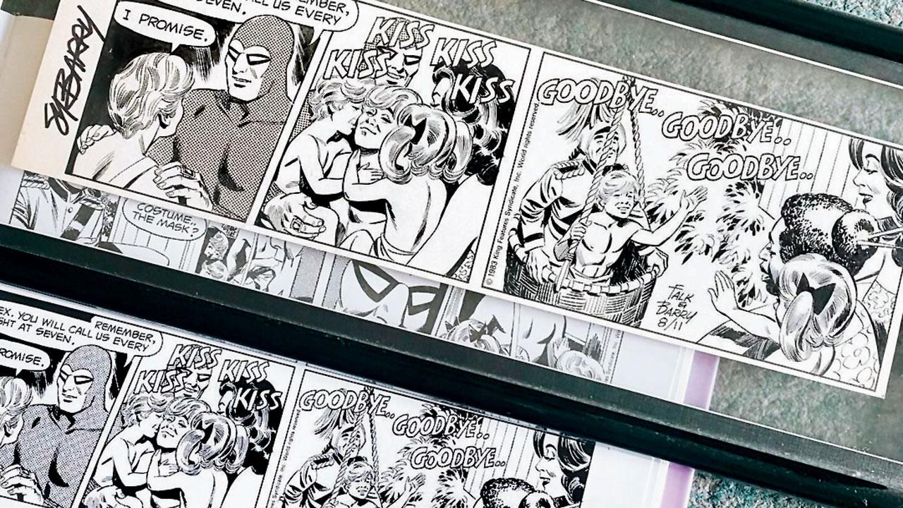 The comic strip featuring Phantom.  Pic Courtesy/Instagram