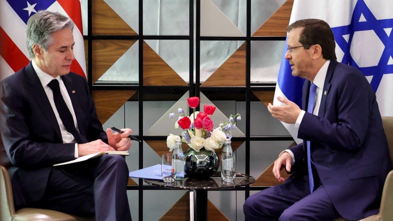 IN PHOTOS: US Secretary meets Israeli President Herzog amid war with Hamas