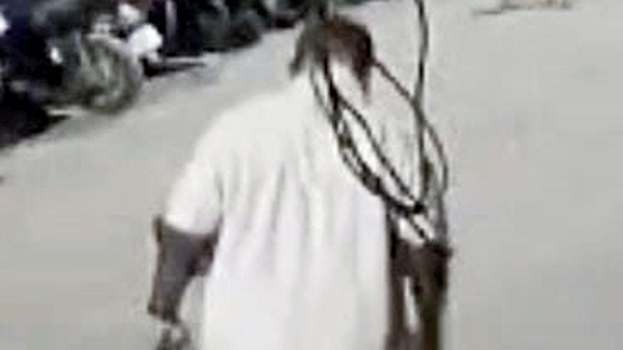 Suspect seen in CCTV footage