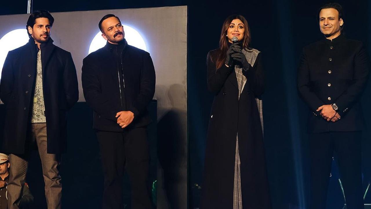 The cast of 'Indian Police Force' along with director Rohit Shetty celebrated 75 years of police service at the 'Indian Police Ko Salaam' event. The trailer of the web series was also shown at the event