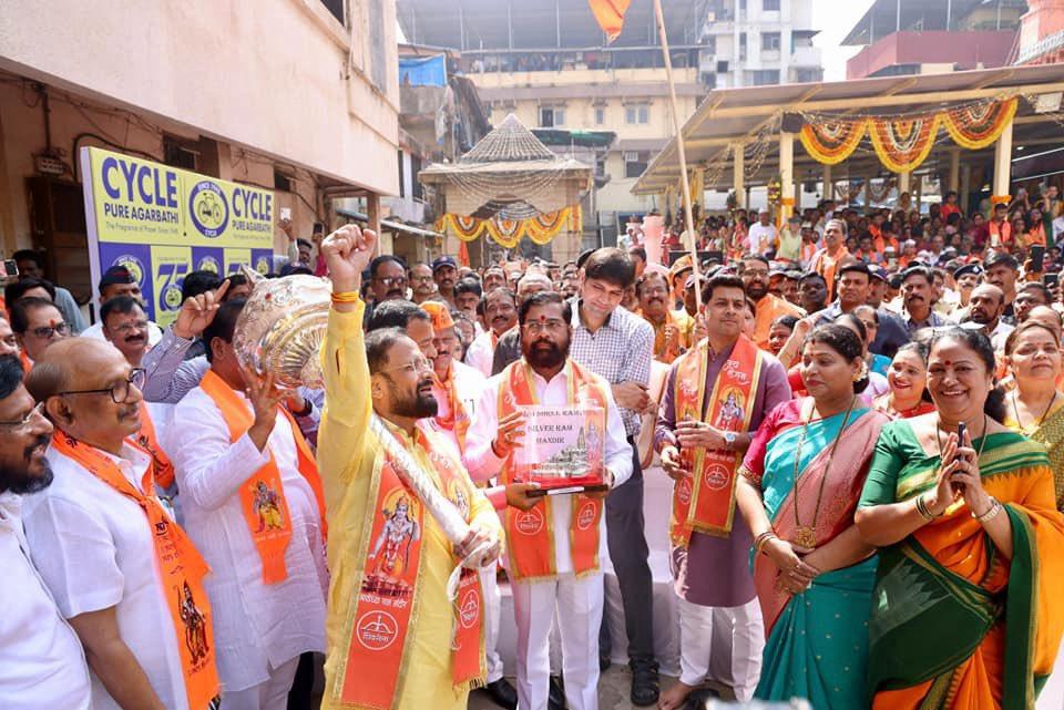 To celebrate the Pran Pratishtha of Lord Ram at Ayodhya Ram Mandir, Eknath Shinde has organised a grand rally in Mumbai on Monday evening