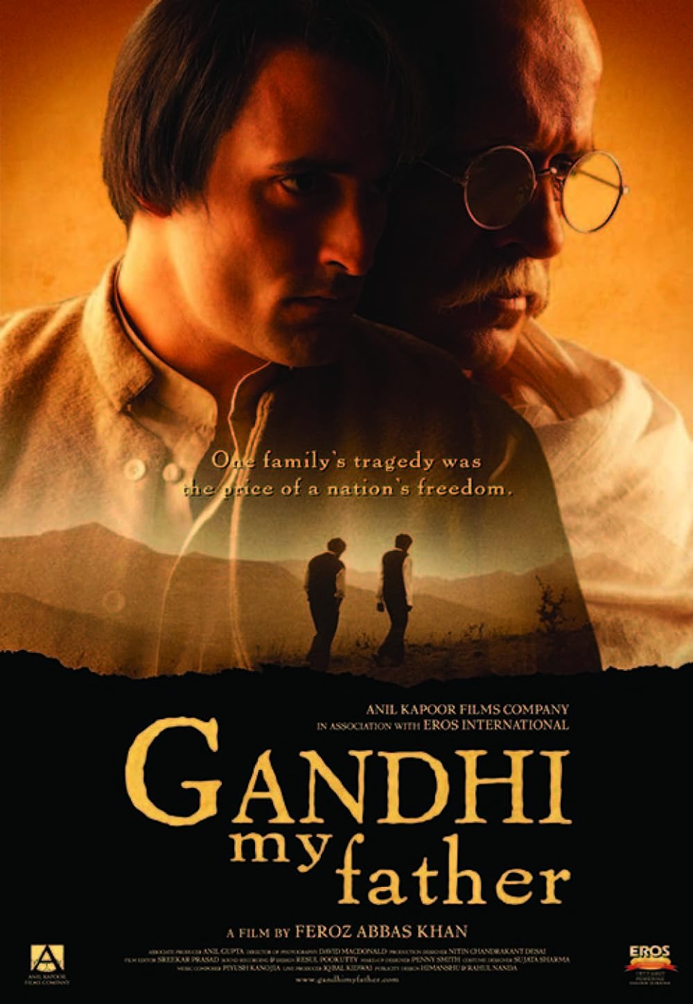 Gandhi, My Father (2007)A unique Bollywood film that explores the strained relationship between Mahatma Gandhi and his son. Darshan Jariwala portrays Gandhi, and Akshaye Khanna plays Harilal Gandhi. Alongside depicting Gandhi's role in the freedom struggle, it delves into aspects of his personal life with his family.
